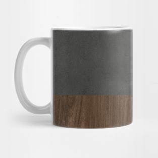 Dark Concrete Hard Wood Mug